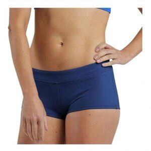 NEW Title Nine Fitted Boyshort Bikini Swim Bottoms in Blueberry blue S